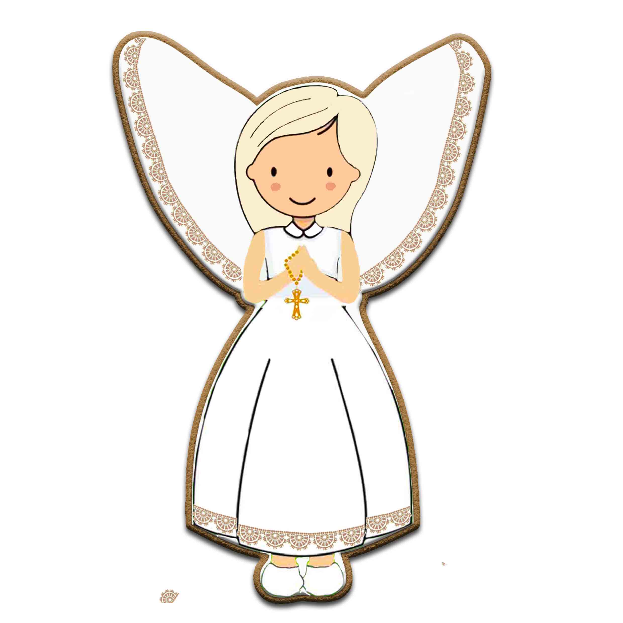     
            Angel girl with cross
    