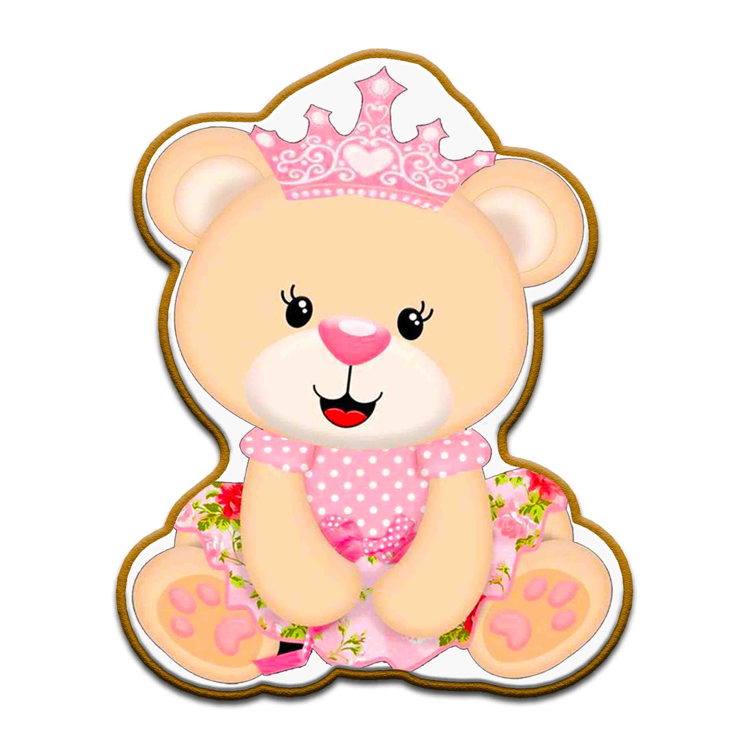     
            Teddy bear girl with crown
    