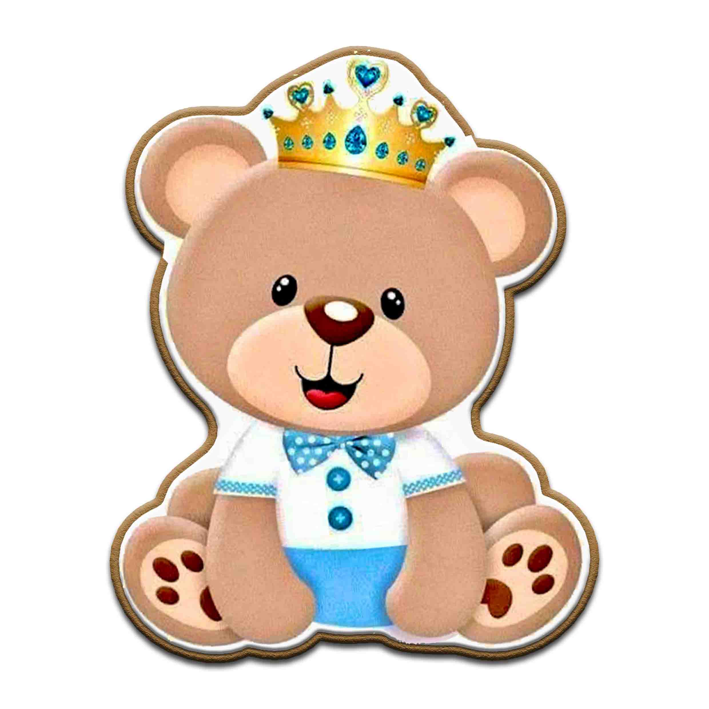     
            Teddy bear boy with crown
    