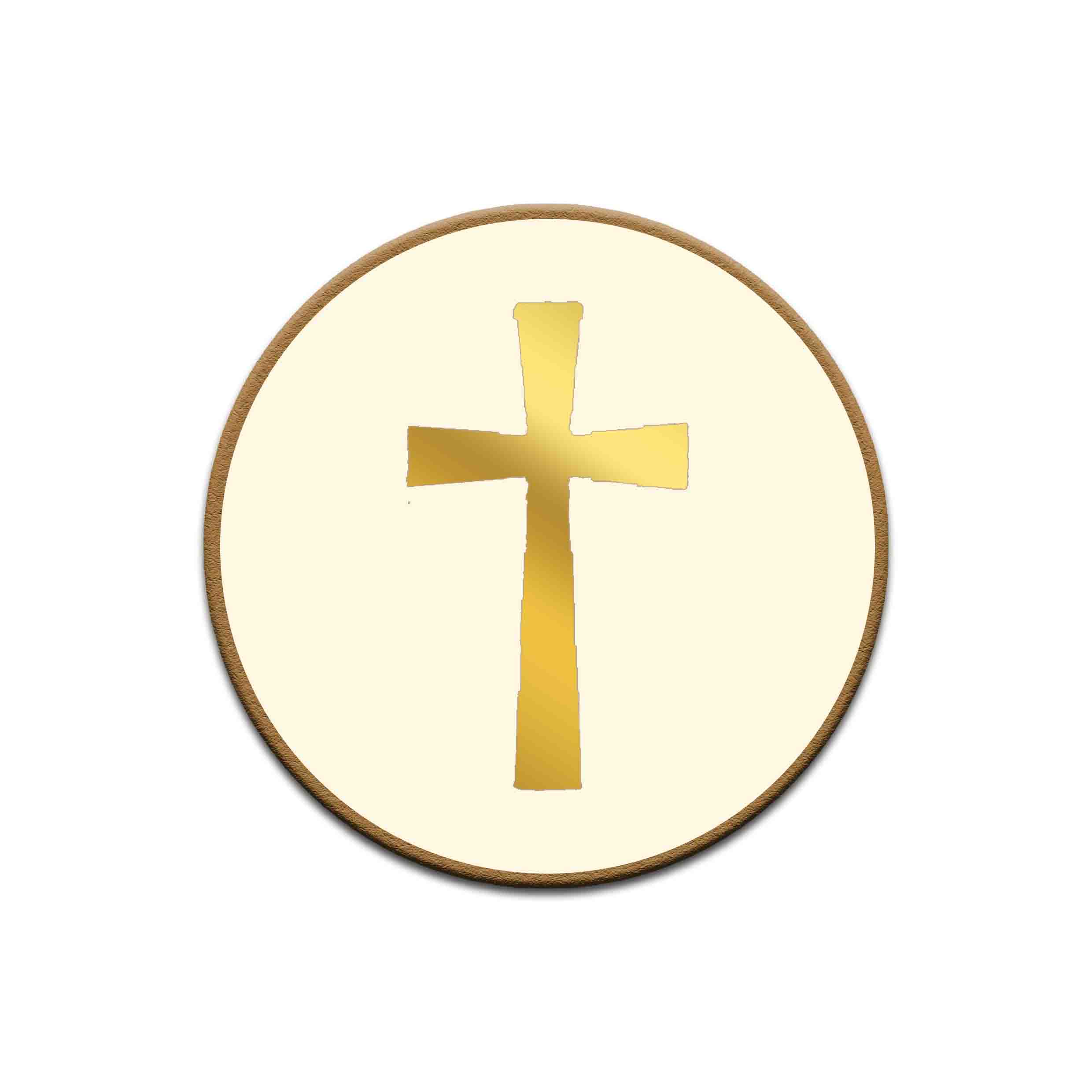     
            Cross with a milky background
    